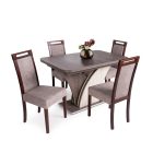 Fa asztallapos étkezőasztal Sonoma tölgy - Fehér T24767-2-6670