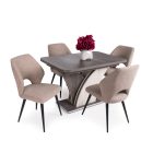 Fa asztallapos étkezőasztal Iszap tölgy - Justus tölgy T24767-2-6671