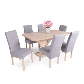 6 személyes kibővíthető étkező garnitúra T24795