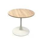 Kör asztal 90 cm Sonoma Fehér T27709-2-6901