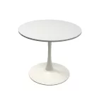 Kör asztal 90 cm Fehér Fehér T27710-2-6903
