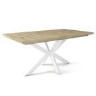 Fa étkezőasztal fehér lábbal Artisan tölgy T28001-2-6914