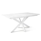 DRT-DM Fa étkezőasztal fehér lábbal Artisan tölgy