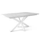 DRT-DM Fa étkezőasztal fehér lábbal Artisan tölgy