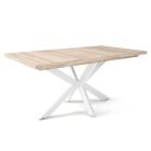 DRT-DM Fa étkezőasztal fehér lábbal Artisan tölgy