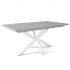Fa étkezőasztal fehér lábbal Frizo szürke T28001-2-6917