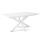 Fa étkezőasztal fehér lábbal Rusztik fehér T28001-2-6920