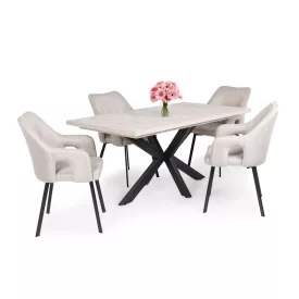 4 személyes kibővíthető étkező garnitúra T28004