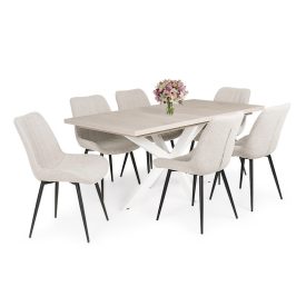 6 személyes kibővíthető étkező garnitúra T28014