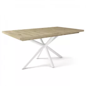   Fa étkezőasztal fehér lábbal Artisan tölgy T28048-2-6936
