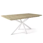 Fa étkezőasztal fehér lábbal Artisan tölgy T28048-2-6936