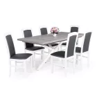 Fa étkezőasztal fehér lábbal Artisan tölgy T28048-2-6936