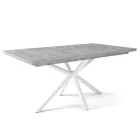 Fa étkezőasztal fehér lábbal Artisan tölgy T28048-2-6936