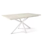 Fa étkezőasztal fehér lábbal Artisan tölgy T28048-2-6936