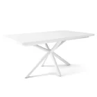 Fa étkezőasztal fehér lábbal Artisan tölgy T28048-2-6936