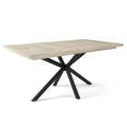 Fa étkezőasztal fekete lábbal Artisan tölgy T28049-2-6947