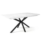 Fa étkezőasztal fekete lábbal Artisan tölgy T28049-2-6947