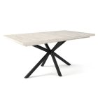 Fa étkezőasztal fekete lábbal Artisan tölgy T28049-2-6947