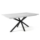 Fa étkezőasztal fekete lábbal Artisan tölgy T28049-2-6947