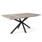 Fa étkezőasztal fekete lábbal Artisan tölgy T28049-2-6947