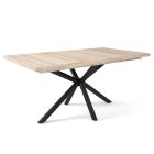 Fa étkezőasztal fekete lábbal Artisan tölgy T28049-2-6947