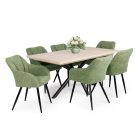 SU-DM Fa étkezőasztal fekete lábbal Cotta cremona