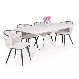 4 személyes kibővíthető étkező garnitúra T28064