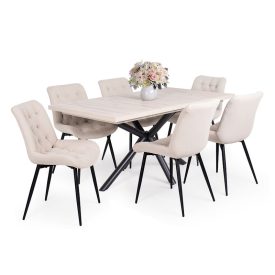 6 személyes kibővíthető étkező garnitúra T28065