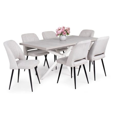 6 személyes kibővíthető étkező garnitúra T28067