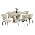 Fémvázas étkezőszék bézs T28671