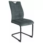 Fémvázas étkezőszék sötétszürke T28691