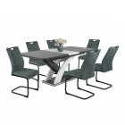 Fémvázas étkezőszék sötétszürke T28691