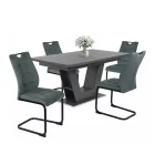 Fémvázas étkezőszék sötétszürke T28691