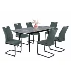 Fémvázas étkezőszék sötétszürke T28691