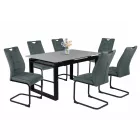 Fémvázas étkezőszék sötétszürke T28691