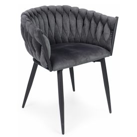 Fémvázas étkezőszék grafit T28697