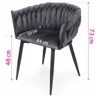Fémvázas étkezőszék barna T28698