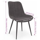 Fémvázas étkezőszék bézs T28699