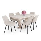 Fémvázas étkezőszék bézs T28699