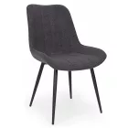 Fémvázas étkezőszék sötétszürke T28701