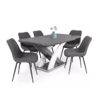Fémvázas étkezőszék sötétszürke T28701