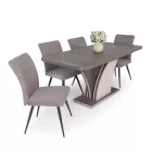 Fémvázas étkezőszék barna T28705