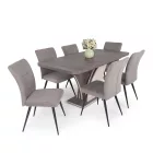 Fémvázas étkezőszék barna T28705
