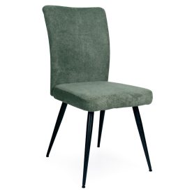 Fémvázas étkezőszék sötétzöld T28707
