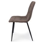 Fémvázas étkezőszék sötétbarna T28720