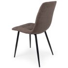 Fémvázas étkezőszék sötétbarna T28720