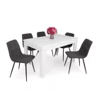 Fémvázas étkezőszék fekete T28721