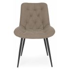 Fémvázas étkezőszék barna T28724