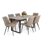 Fémvázas étkezőszék barna T28724