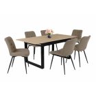 Fémvázas étkezőszék barna T28724